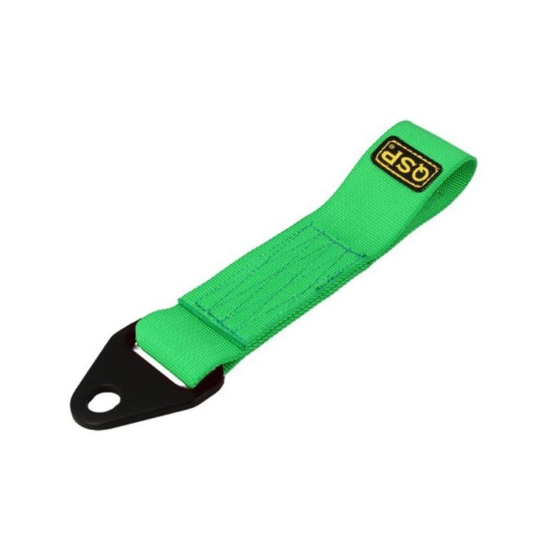 QSP Correa de remolque resistente - 20 cm - Verde