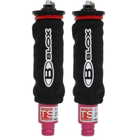 BLOX Racing Fundas de amortiguador - Neopreno negro - BXAP-00033