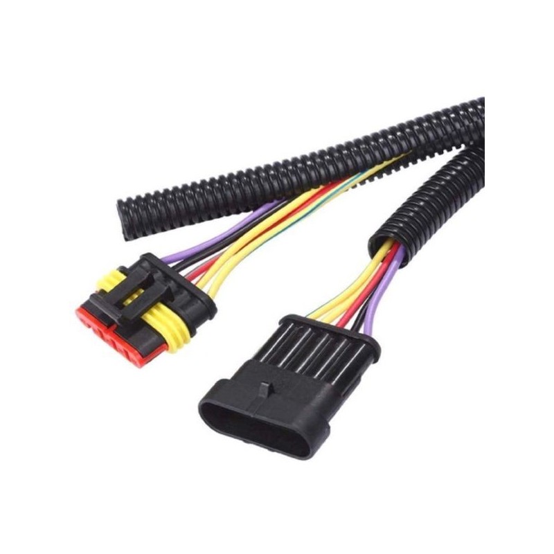 QSP Manguera corrugada para protección de cables - diámetro 10 mm - longitud 10 m - Negro - QC3610