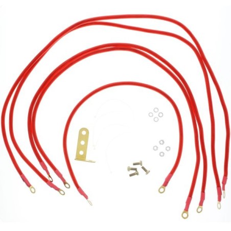 US-Racing Juego de cables de tierra - Rojo - GWC