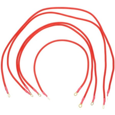 US-Racing Juego de cables de tierra - Rojo - GWC