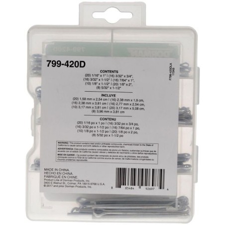 Dorman Caja surtida de chavetas Pro Pack (106 unid.) - 799