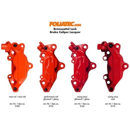 Foliatec Kit de pintura de pinza - Racing rosso