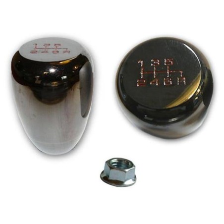 US-Racing Palanca de cambios "Type R" (6v) - Negro/cromo - SK-TR