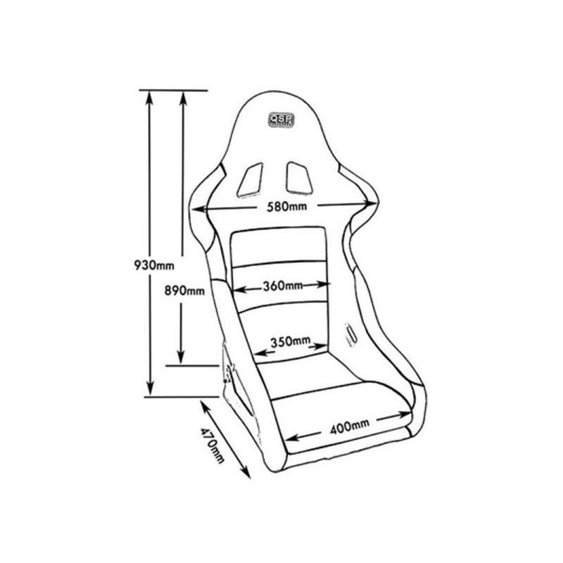 QSP Silla de carreras asiento de cubo Drift 1