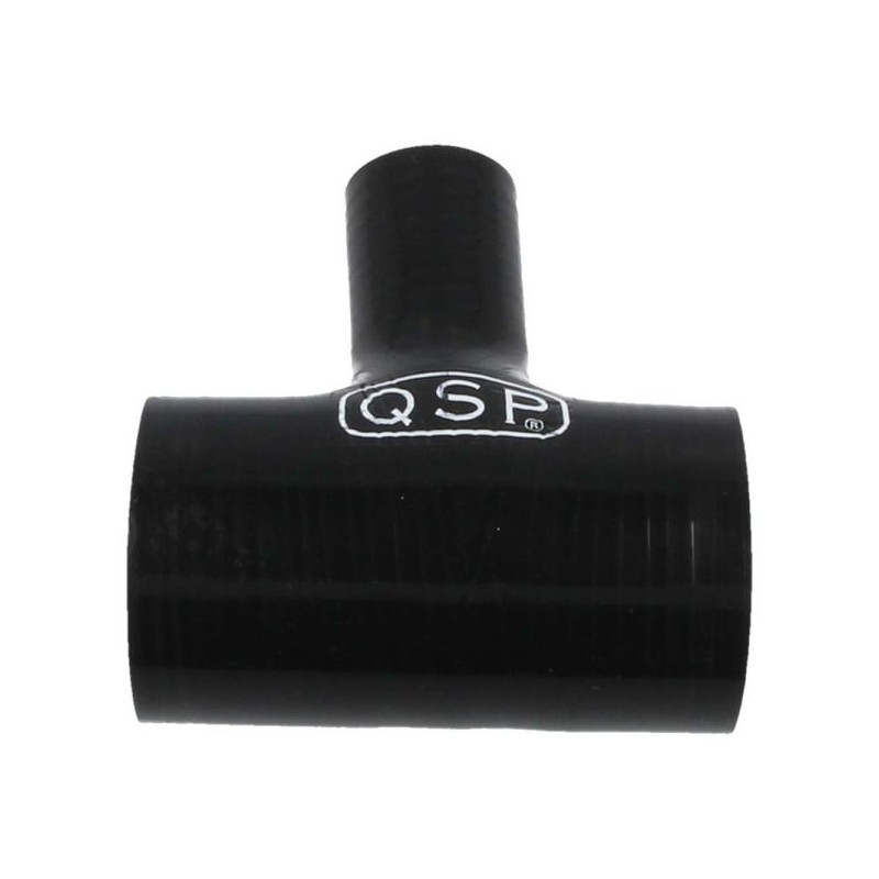 QSP Pieza en T de silicona - 35 mm (conexión de 19 mm) - Negro - QHTST