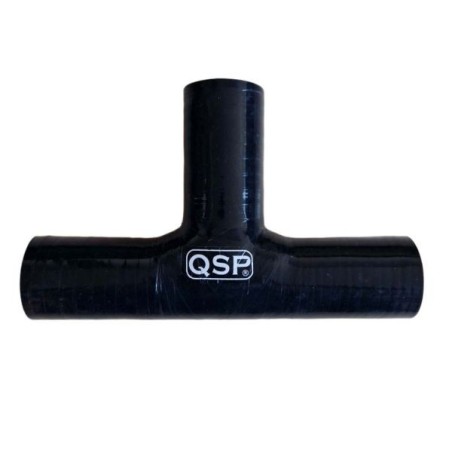 QSP Pieza en T de silicona 3x 19mm - Longitud 200 mm - Negro - QHTST