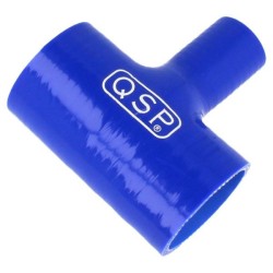 QSP Pieza en T de silicona - 38 mm (conexión de 19 mm) - Azul - QHTST