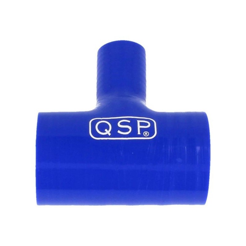 QSP Pieza en T de silicona - 38 mm (conexión de 25 mm) - Azul - QHTST