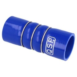 QSP Manguera de silicona reforzada - 70 mm - Azul - QHBC