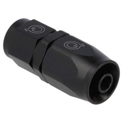 QSP Adaptador de manguera ligero recto AN10 - Negro - QGZ236