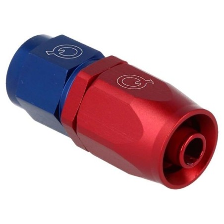QSP Adaptador de manguera ligero recto AN6 - Azul, Rojo - QG136