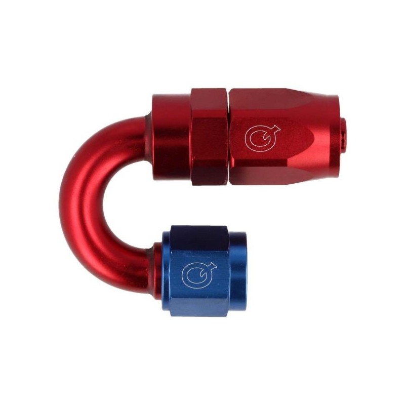 QSP Adaptador de manguera ligero 180° AN10 - Azul, Rojo - QG136