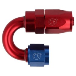 QSP Adaptador de manguera ligero 180° AN12 - Azul, Rojo - QG136