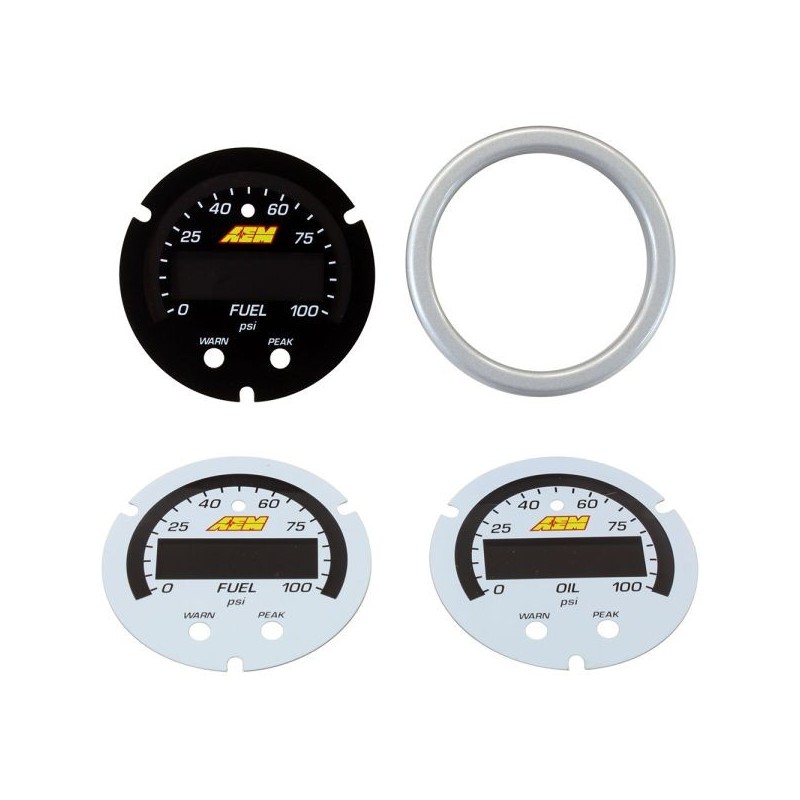 AEM Electronics Kit de accesorios para manómetros de líquido serie X - AEM-30-0301