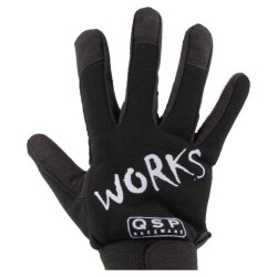 QSP Guantes de trabajo Works - Talla S - Negro - QWORKS-S