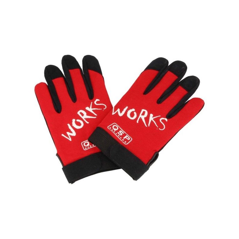 QSP Guantes de trabajo Works - Talla XL - Rojo - QWORKS-XL