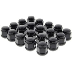 Honda Tuercas de rueda redondas cónicas 20pcs - Negro - 08W42-SZT