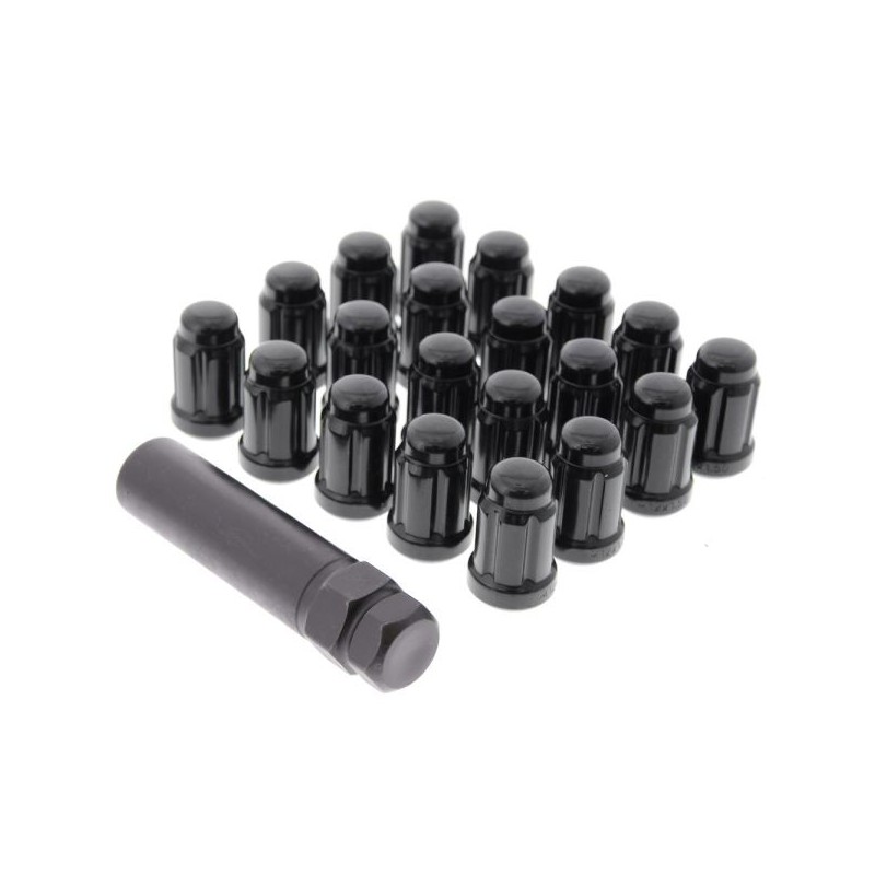 US-Racing Tuercas de rueda cónicas 20pcs - Negro - USR-LN-HEX1.5