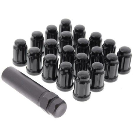 US-Racing Tuercas de rueda cónicas 20pcs - Negro - USR-LN-HEX1.5