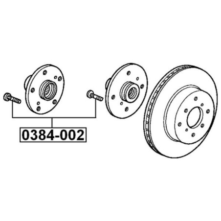 Febest Extremo de cubo de rueda M12x1,5x42mm - 0384