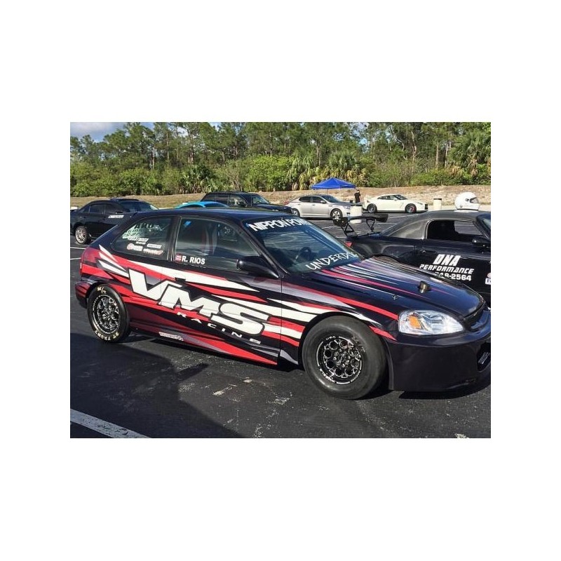 VMS Racing Modulo Drag Racing Llantas traseras Skinny 15x3.5 ET10 4x100/114.3