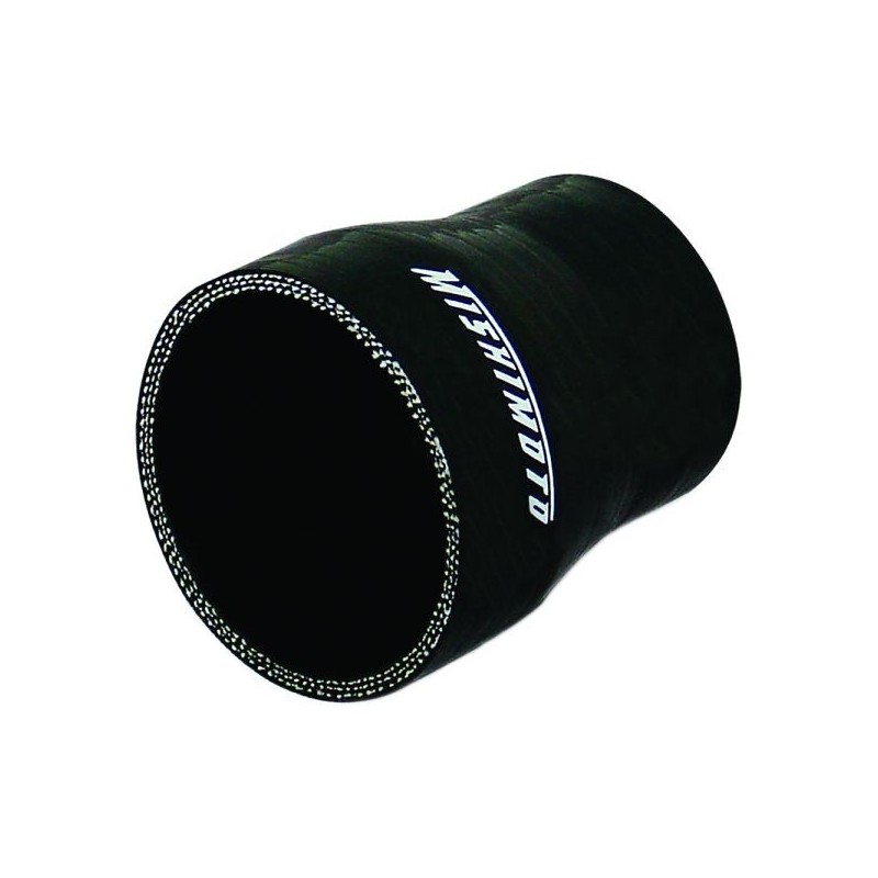 Mishimoto Racor reductor de silicona Ø63,5-76mm/2,5-3,0'' - Negro - MMCP