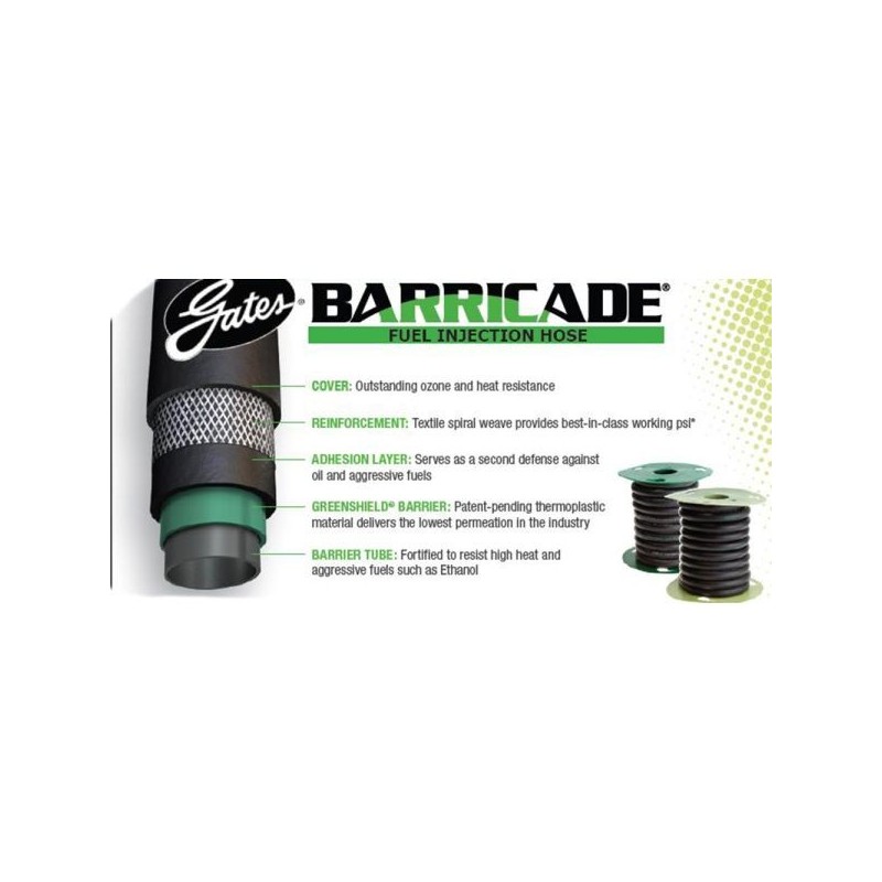 Gates Manguera de combustible Barricade (ID: 8 mm)