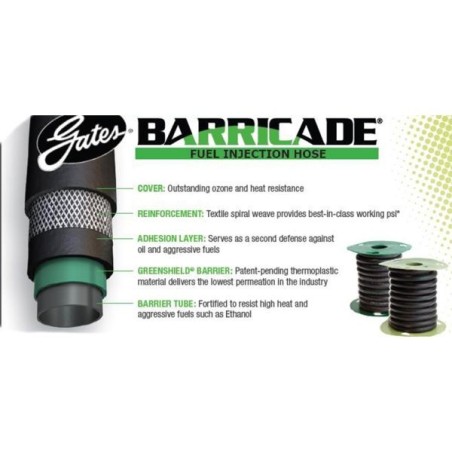 Gates Manguera de combustible Barricade (ID: 8 mm)