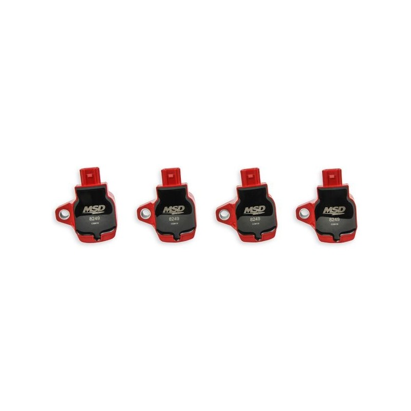 MSD Pasador de bobina de encendido - Rojo 4 uds. - MSD