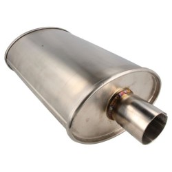 QSP Silenciador de escape oval - Ø51mm/2.0'' - QEX-20