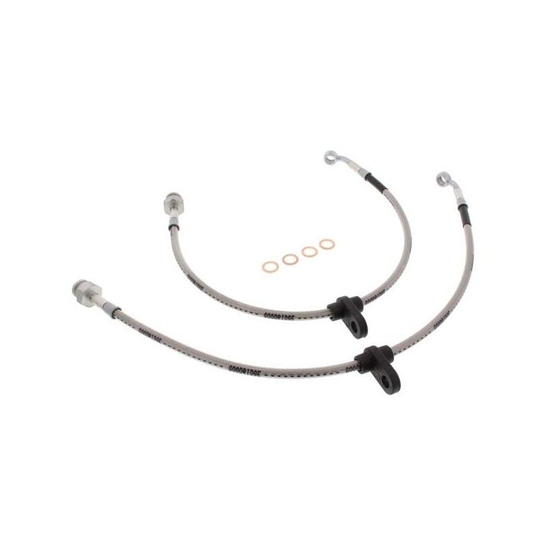 Goodridge Latiguillos de freno trasero de acero inoxidable trenzado (frenos de disco) (TÜV) - Plata - GO-2888Di-B-R-C