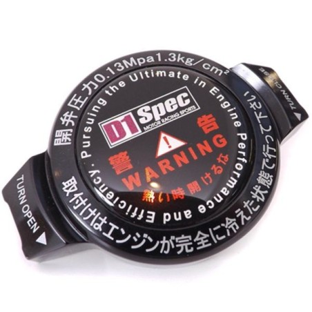 D1 Spec Tapón radiador 1,3 bar - Negro - D1S-009G