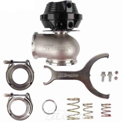 Pulsar Turbo Systems Wastegate externo de doble banda en V - 45mm - Negro