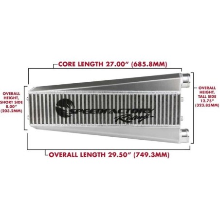 SpeedFactory Intercooler de flujo vertical (serie K, 800 CV) - SF-06