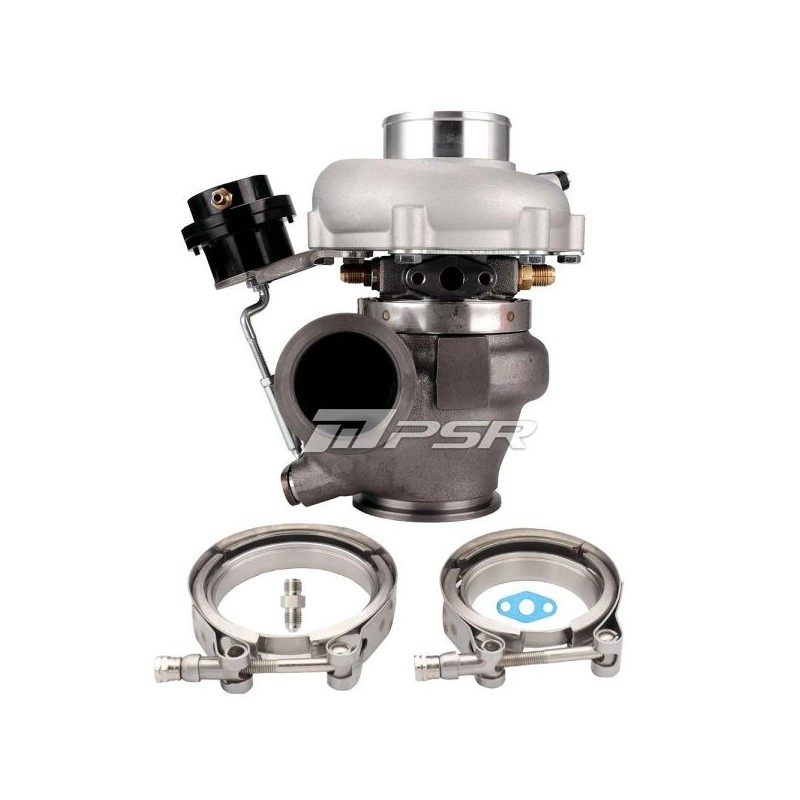 Pulsar Turbo Systems 5449G 660HP Turbo de doble rodamiento de bolas - Rotación hacia adelante - T51R Mod - .92 Doble V-Ba