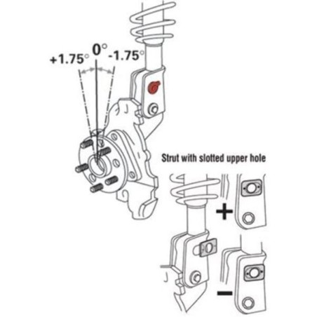 SPC Performance Juego de tornillos de corrección de peralte 16mm +/- 1,75º