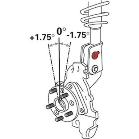 SPC Performance Juego de tornillos de corrección de peralte 16mm +/- 1,75º