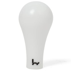 Hybrid Racing 130r pomo del cambio delrin - blanco - HYB-NOB-01