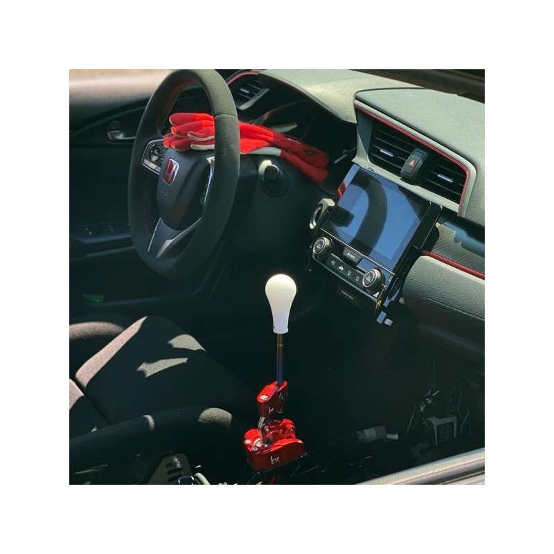 Hybrid Racing 130r pomo del cambio delrin - blanco - HYB-NOB-01