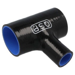 QSP Pieza en T de silicona - 57 mm (conexión de 25 mm) - Negro - QHTST