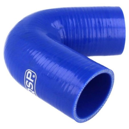 QSP Manguera de silicona - curva 135° - 48 mm - Azul - QHE135