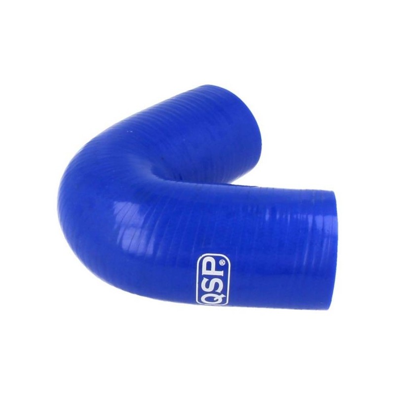 QSP Manguera de silicona - curva 135° - 48 mm - Azul - QHE135