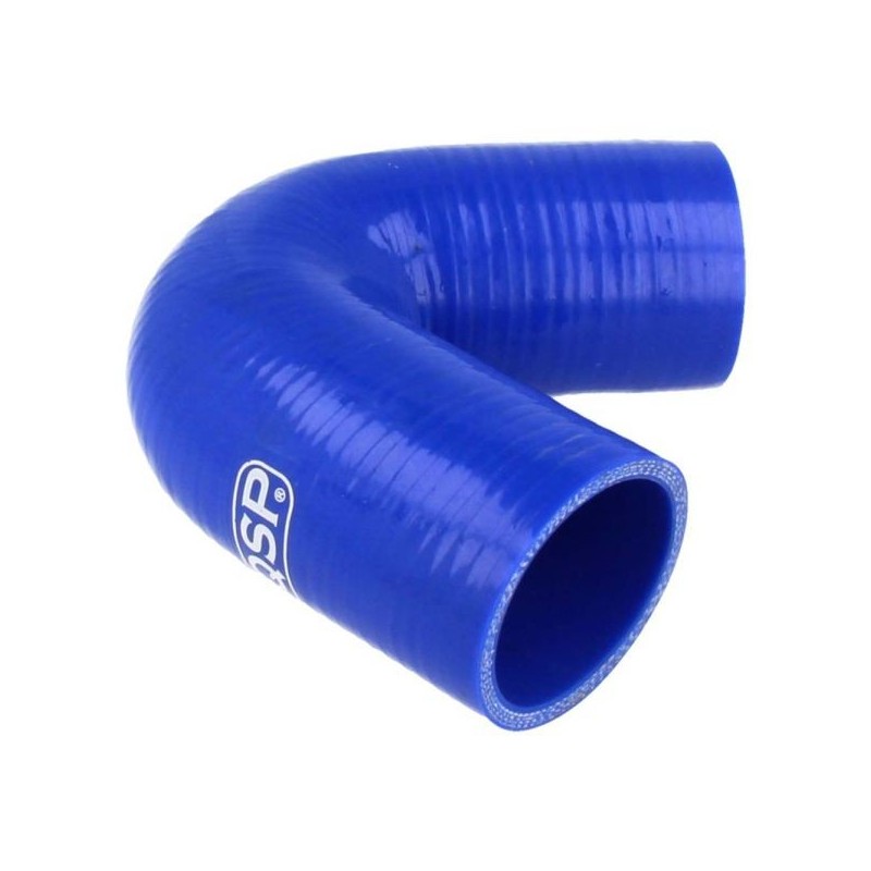 QSP Manguera de silicona - curva 135° - 51 mm - Azul - QHE135