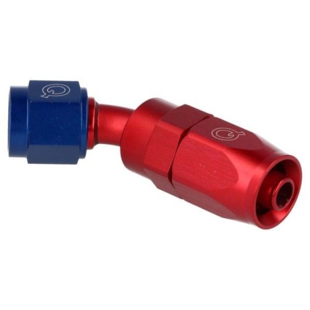 QSP Adaptador de manguera ligero 45° AN20 - Azul, Rojo - QG136