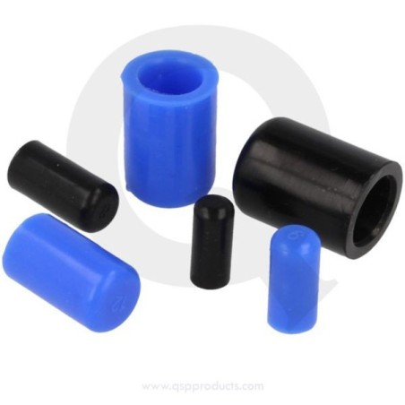 QSP Tapón de silicona 12mm, negro