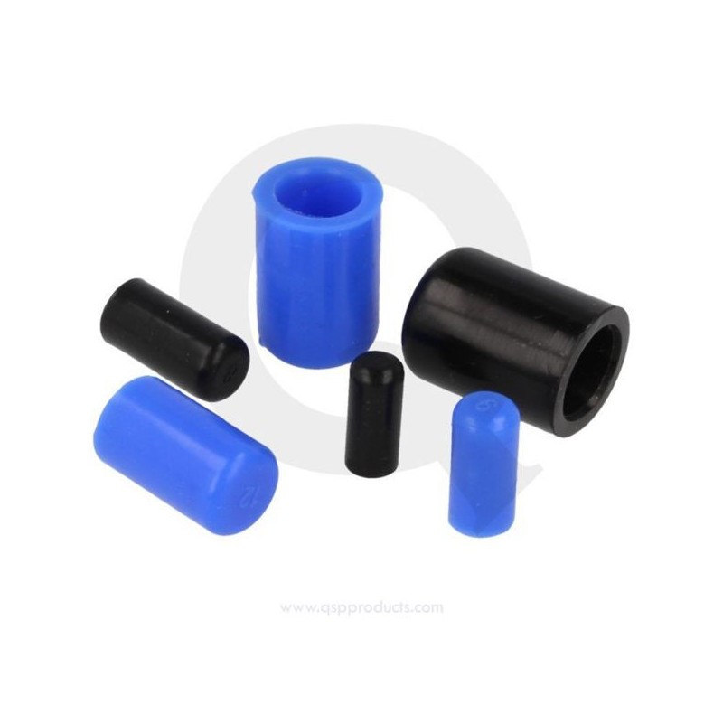 QSP Tapón de silicona 10mm, negro
