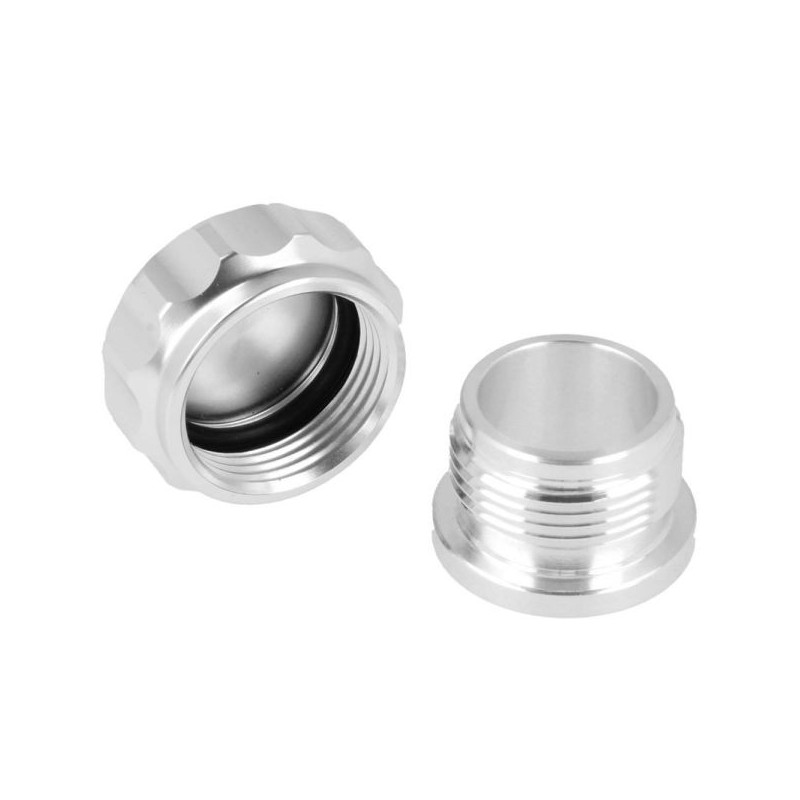 QSP Cuello de soldadura de aluminio 38mm - Plata - QCAP
