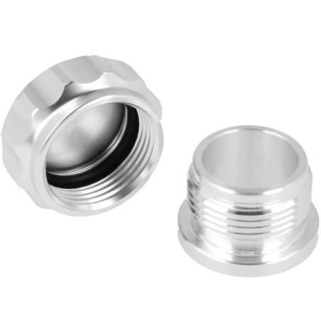 QSP Cuello de soldadura de aluminio 38mm - Plata - QCAP