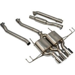SRS Sistema de escape catback R60 puntas de acero inoxidable - CBS-CVFK8-R60